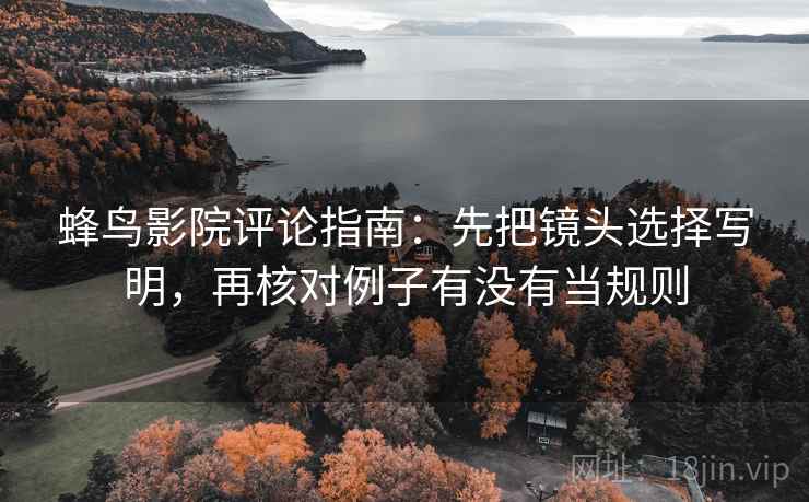蜂鸟影院评论指南：先把镜头选择写明，再核对例子有没有当规则