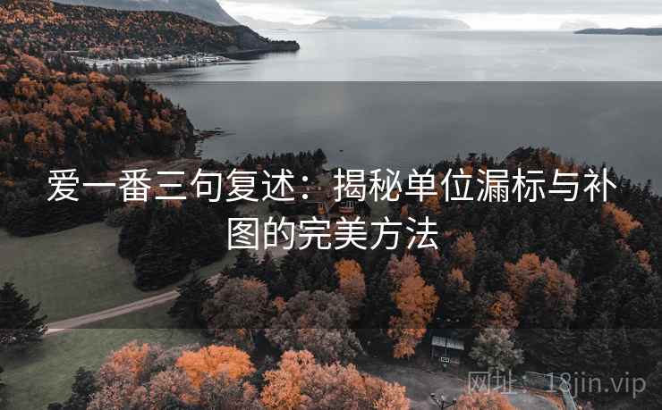 爱一番三句复述:揭秘单位漏标与补图的完美方法 爱一番三句复述:揭秘单位漏标与补图的完美方法