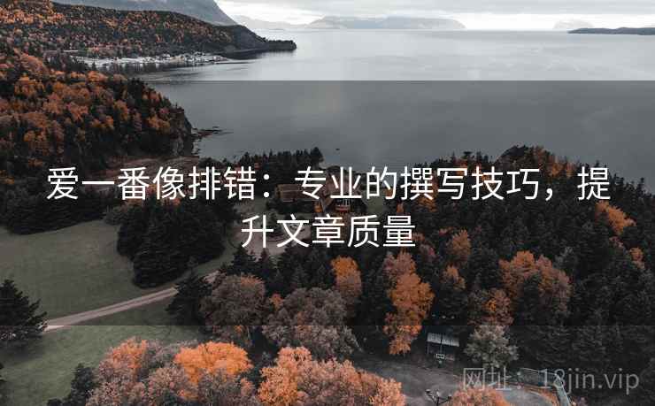 爱一番像排错：专业的撰写技巧，提升文章质量